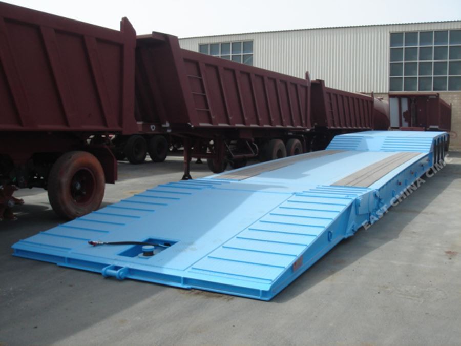 fold gooseneck low bed trailer